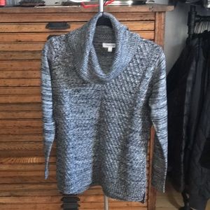 Calvin Klein Grey Cowl Neck Turtleneck Sweater